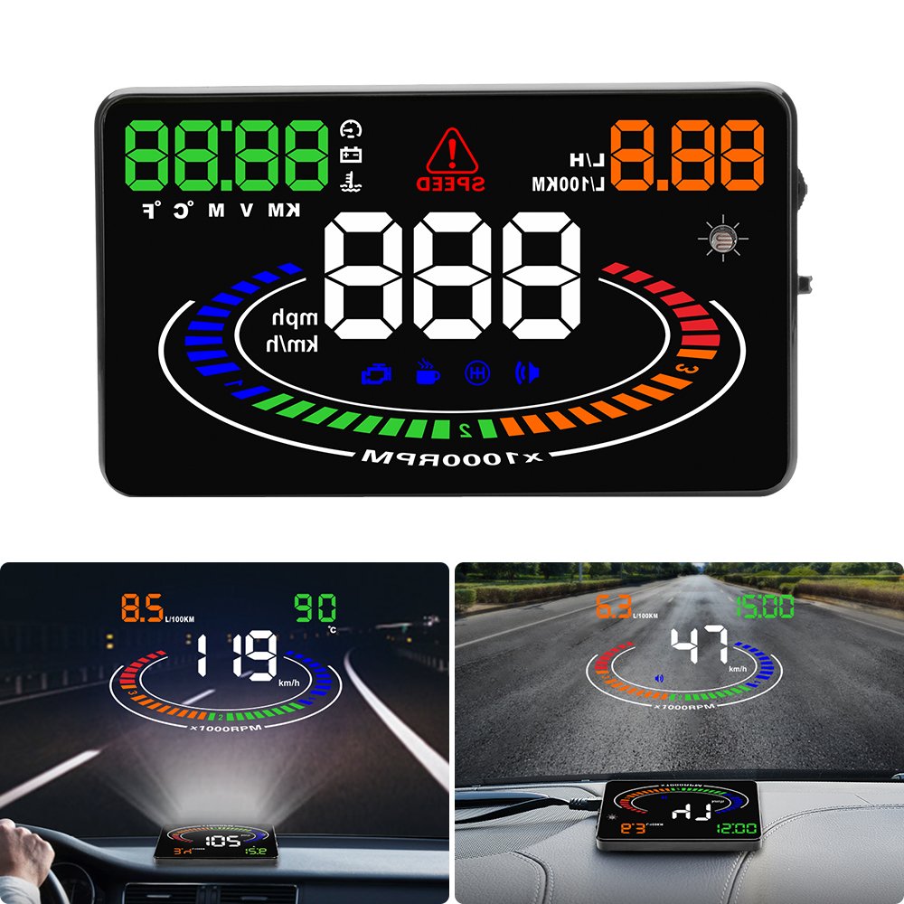 Wins Novelty Auto Over Speed Alarm Car OBD Ii HUD Head up Display