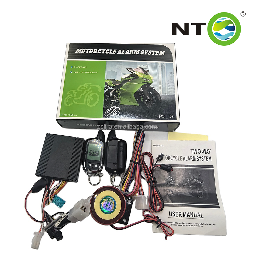 NTO Two Way Car Motorcycle Alarm System Lcd Remote Control Engine Start Stop for Car and Motorcycle