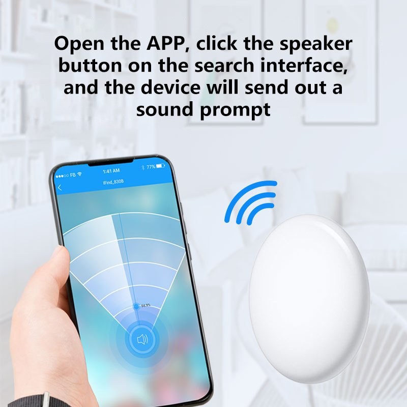 Mini Hidden Smart Keychain Wireless Tracker GPS Locator Anti Lost Alarm Sensor Device for Kids Car Wallet Pets