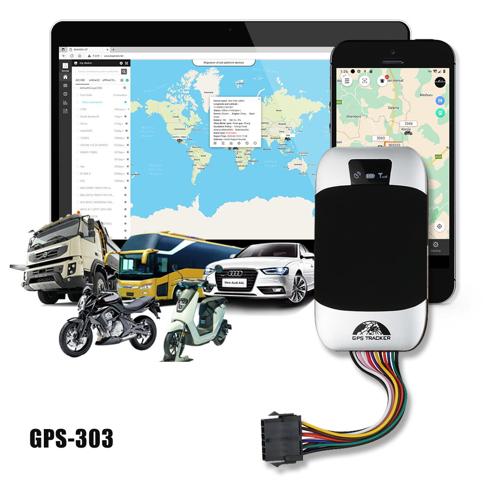 Mini Global Real Time Car Locator GPS Tracker Gadget TK303 GPRS/GPS Tracking Device With SOS Button Vehicle GPS Tracker