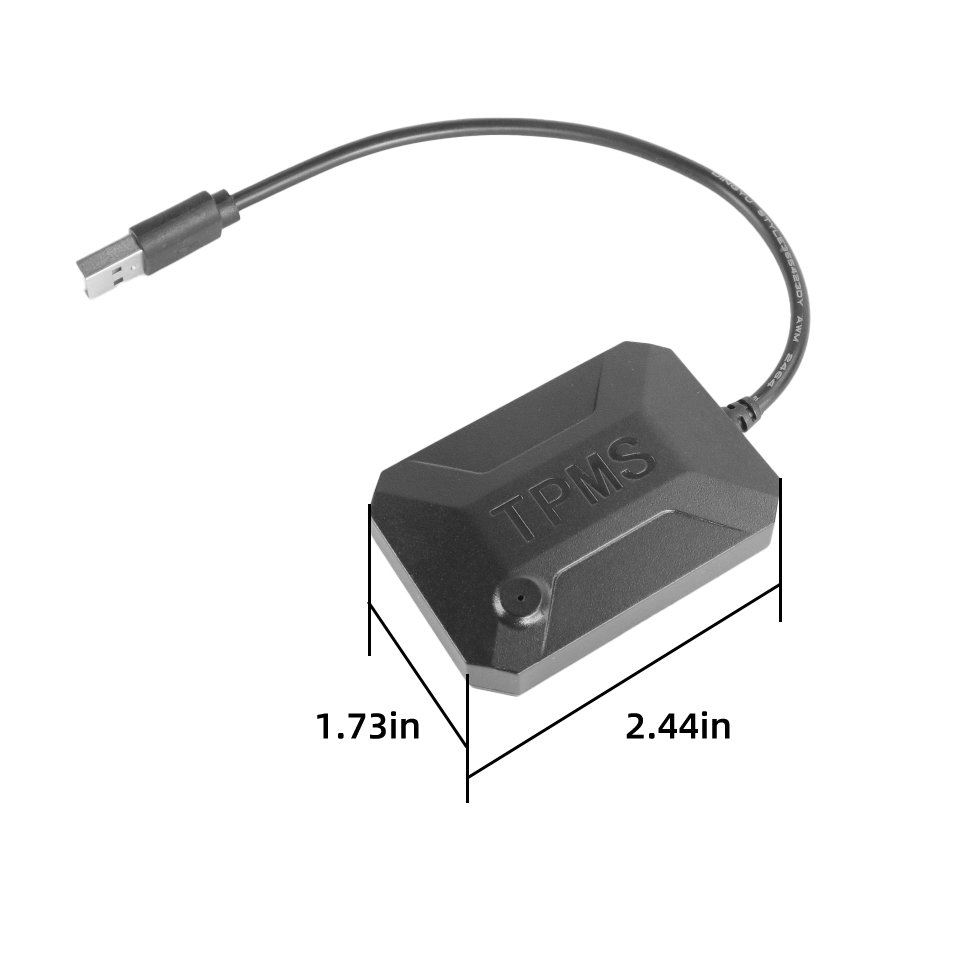 Factory 8 Bar 4 Valves Car Auto Tire Pressure Usb Tire Pressure Alarm Security Internal Sensors Universal Tire Pressure Sensor