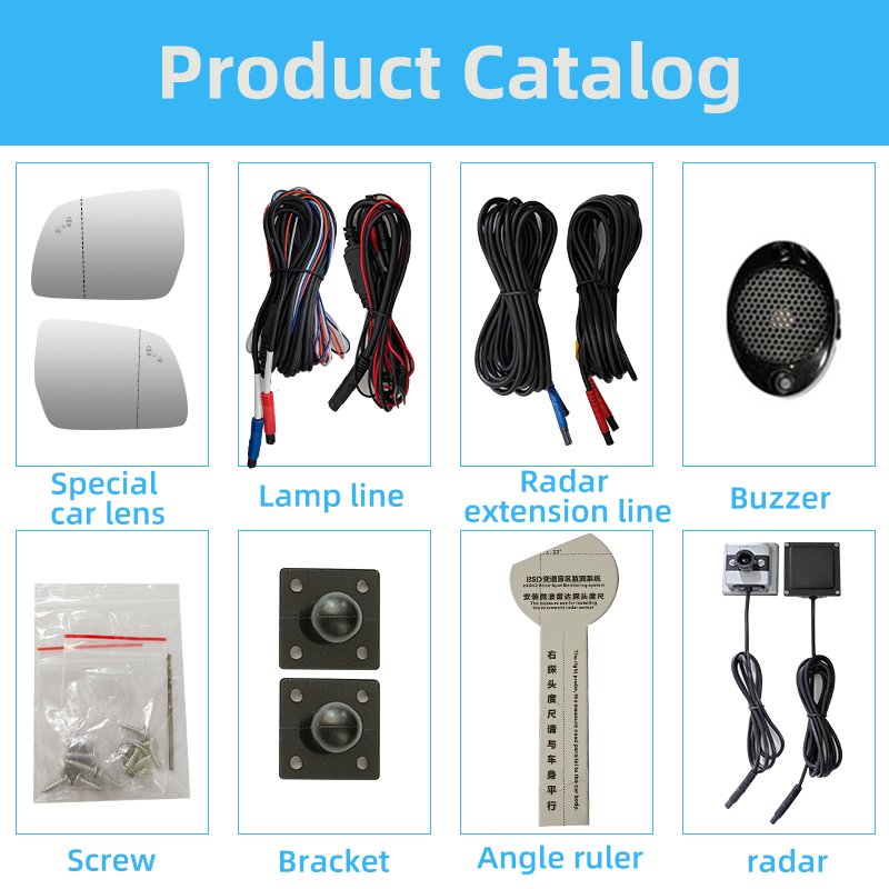For Ford Car Wild Horse Focus Mk3 Edge explorer F150 Bsm Blind Spot Mirror 24GHz Microwave radar Bsd Blind Spot Detection System