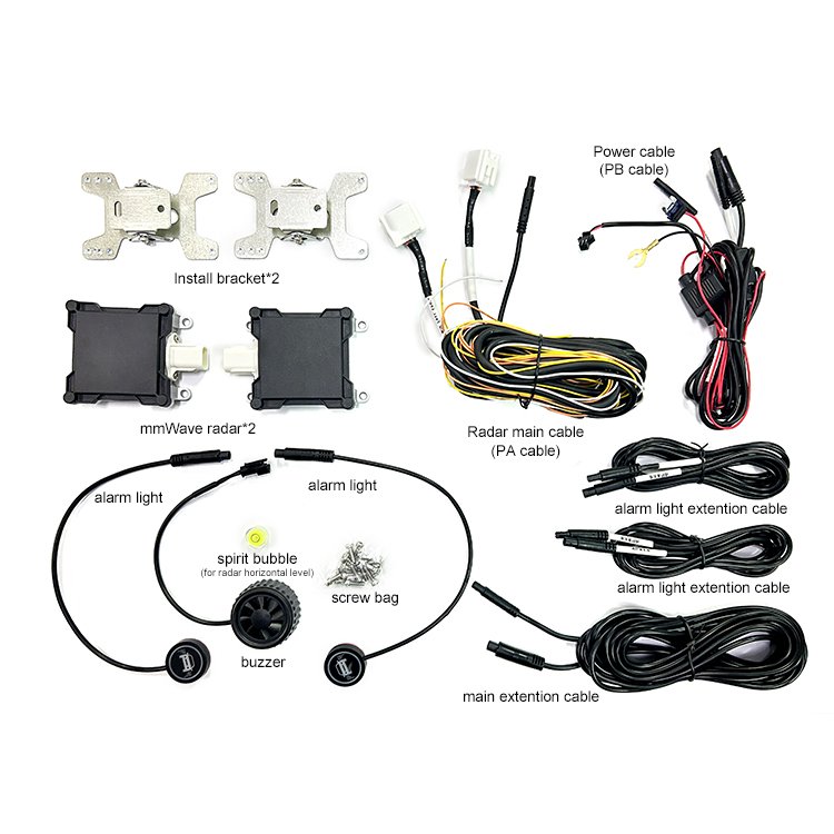 Universal Car Bsd 77ghz Blind Spot Monitor Sensor Flashing Led Indicator Alarm LCA Change lane ADAS Bsd Car System
