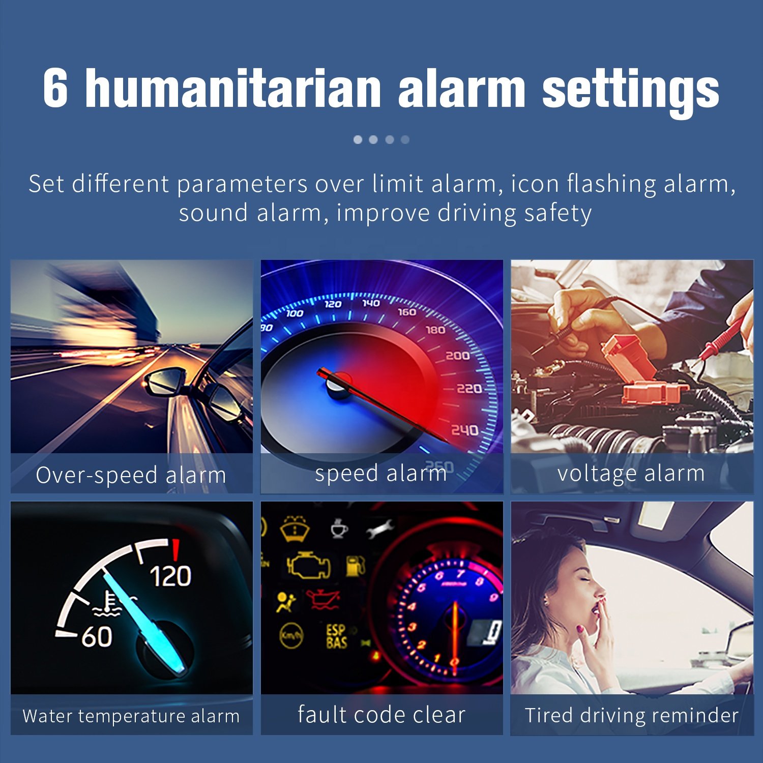 WiiYii 2025 M17 Head Display Digital Speedometer 5 Inch LED Smart Gauge OBD+GPS Works Great Most Cars Including Trucks Hot Sale