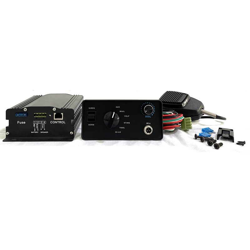 New 100W Vehicle Motorcycle Alarm Siren Amplifier with 7 Tones Vehicle Motorcycle Alarm Systems