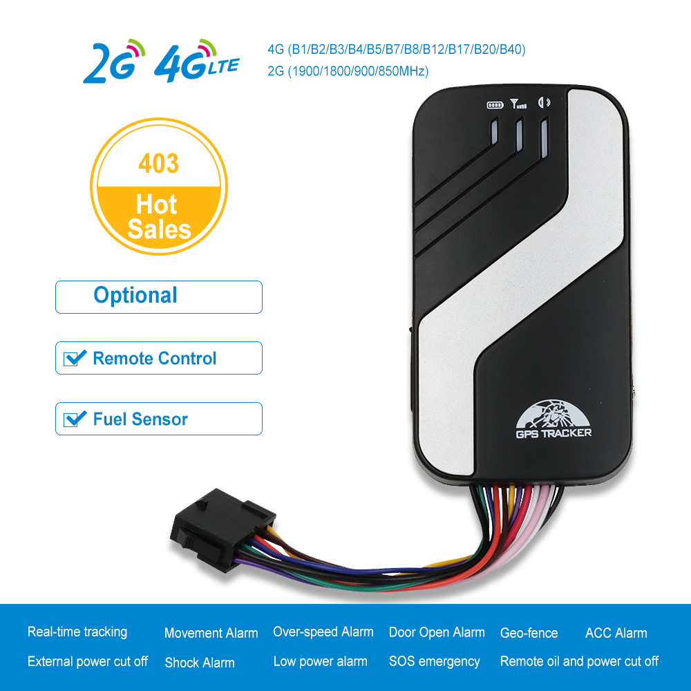 4G LTE GPS Tracker car alarm system with free gps tracking system APP bluetooth remote stop engine oil