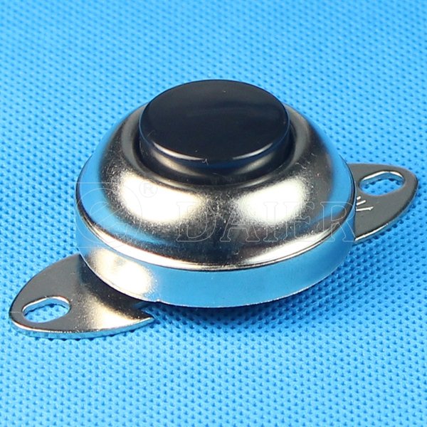 Three-tone Alarm 12VDC 6A Car Horn Switch SPST 2PIN OFF-ON Momentary Motorcycle Horn Electric Push Button Switch