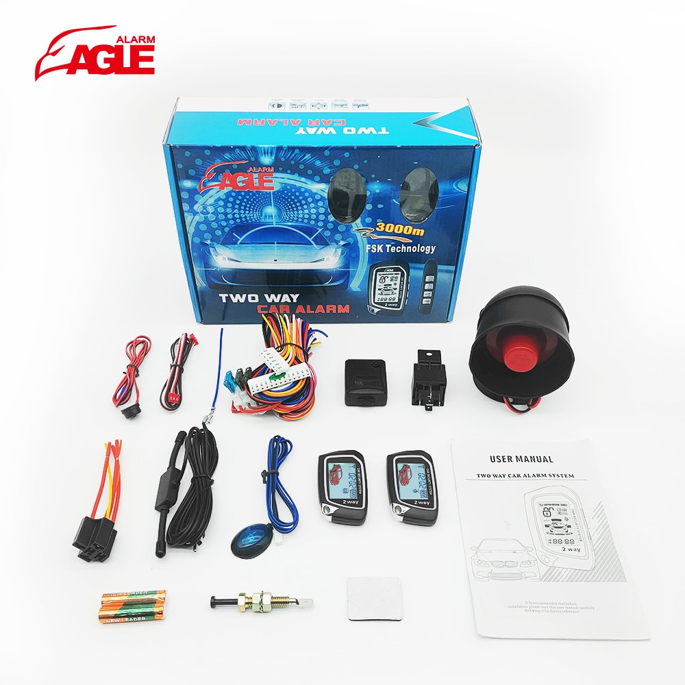 Newest Custom Sensor Anti Theft High Tech Engine Starter Remote Start Can Bus Security System Two Way Car Alarm