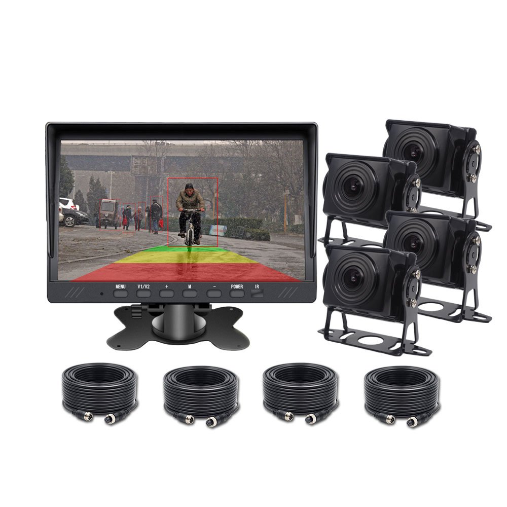 AI Blind Spot Monitoring System Car Alarm System Security Rear Parking Camera Senzors Surveillance Cameras Systems Hd 1080P