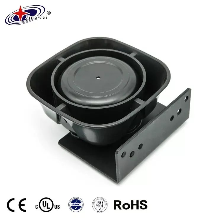 12V 100W 8/11Ohm Black Car Ambulance Buzzer Horn Security Alarm System Siren Horn Motorcycle Siren Speaker