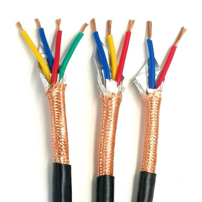 12*0.12mm Flexible RVVP Cable 16awg 26awg 12Core Electrical Wires PVC Insulation Copper Wire Shield Signal Alarm Wires Braid