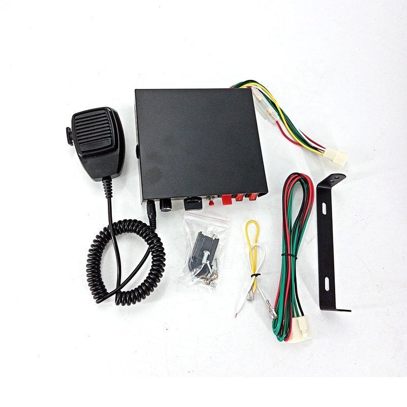 200W Emergency Siren System High-Power 9-Tone Loudspeaker Mic for Ultimate Safety and Security 12V