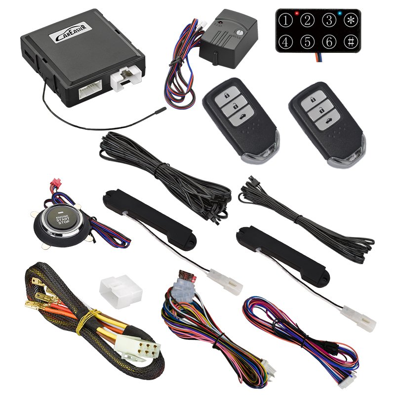 4G GPS/GSM Smartphone Control Car Alarm PKE Keyless Entry Push Button Engine Start With Remote Starter