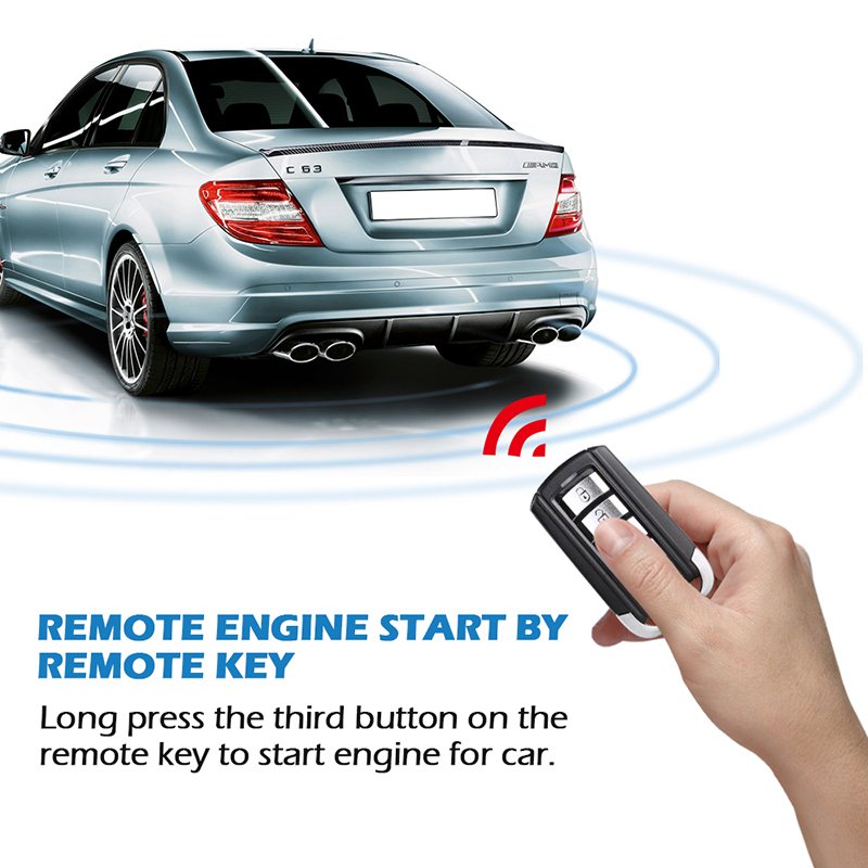 SPY New Design Wholesale Supply 433Mhz Multi Function No Button Car Alarm System