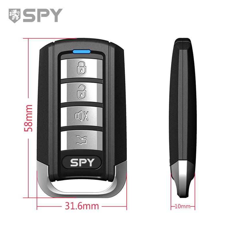 SPY New Design Wholesale Supply 433Mhz Multi Function No Button Car Alarm System