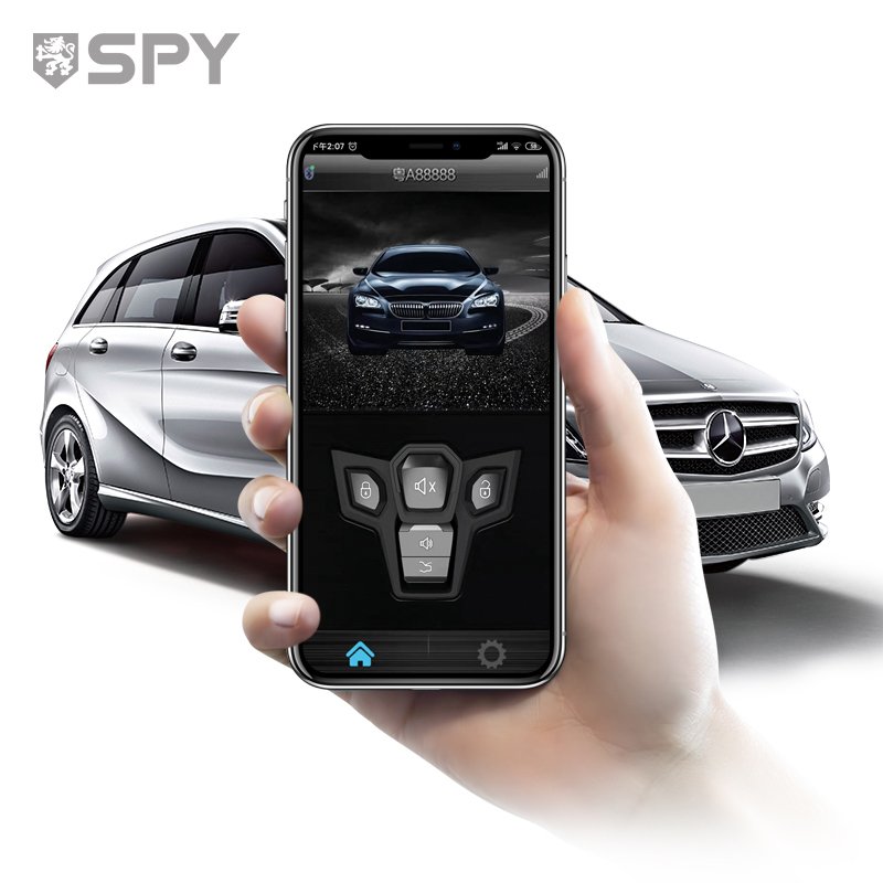 SPY New Design Wholesale Supply 433Mhz Multi Function No Button Car Alarm System