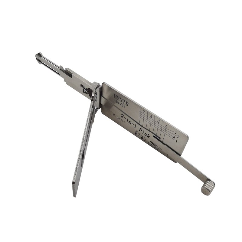 Free Shipping LISHI HYN7R 2 in 1 Car Door Lock Pick Decoder Unlock Tool