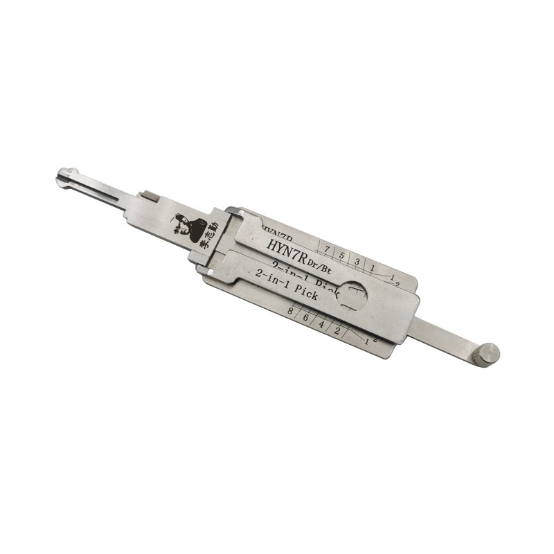 Free Shipping LISHI HYN7R 2 in 1 Car Door Lock Pick Decoder Unlock Tool