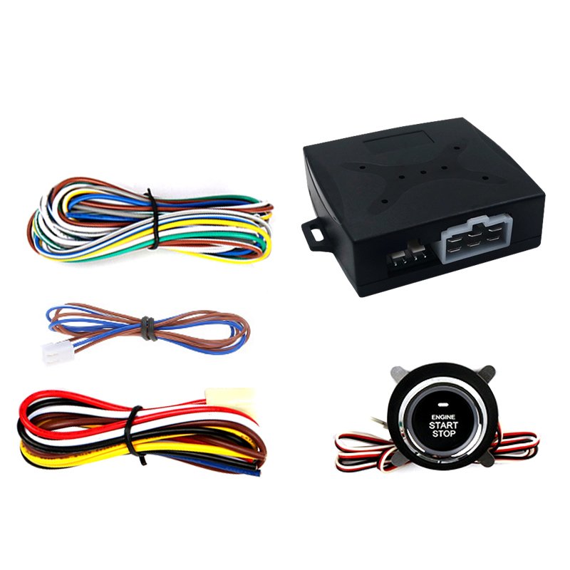 Smart Engine Start System One Push Start Button Engine Start Passive Keyless Entry Car Alarm System