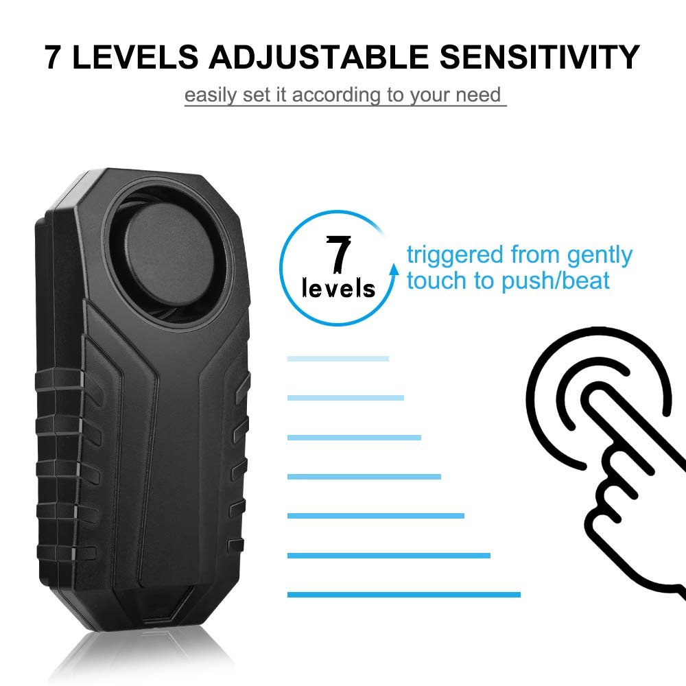 Remote Control Wireless 3pcs AAA Batteries Power Supply Electric Bike Alarm 6 Kinds Bell Sound SOS Function Vehicle Burglar
