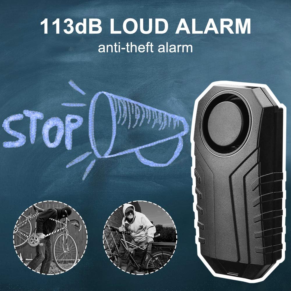 Remote Control Wireless 3pcs AAA Batteries Power Supply Electric Bike Alarm 6 Kinds Bell Sound SOS Function Vehicle Burglar