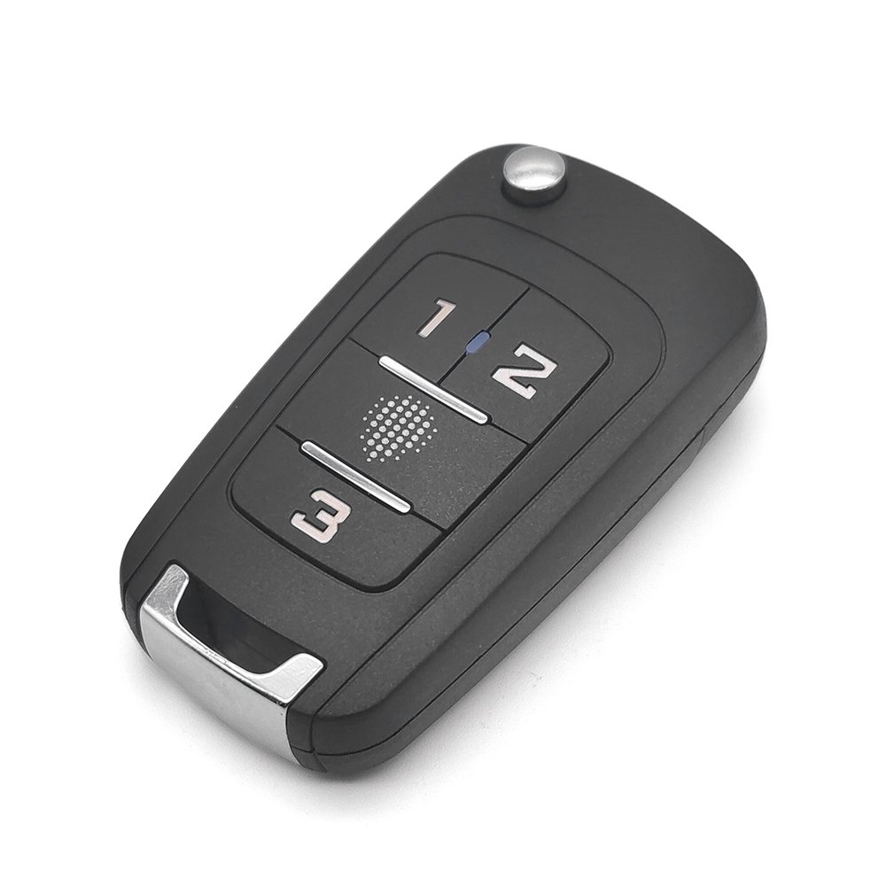 Hot Selling Flip Car Key Fixed Code 433 Mhz 4 Buttons Remote Control for Original Chevrolet for chevrolet 123 razor Type Key