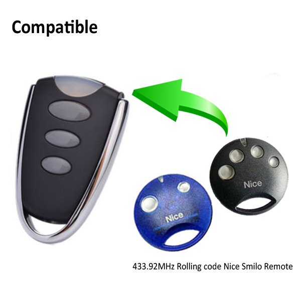 High Quality 3 Button Channel Rolling Code Remote Control 433.92mhz/868mhz Compatible Garage Door Remote Control