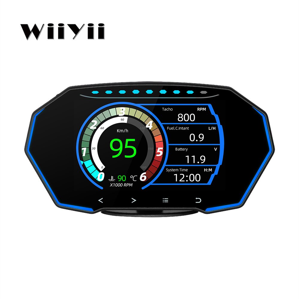 F11 HUD 5.5 Inch Big Screen OBD+GPS Head up Display with Multi-function Universal for All Cars