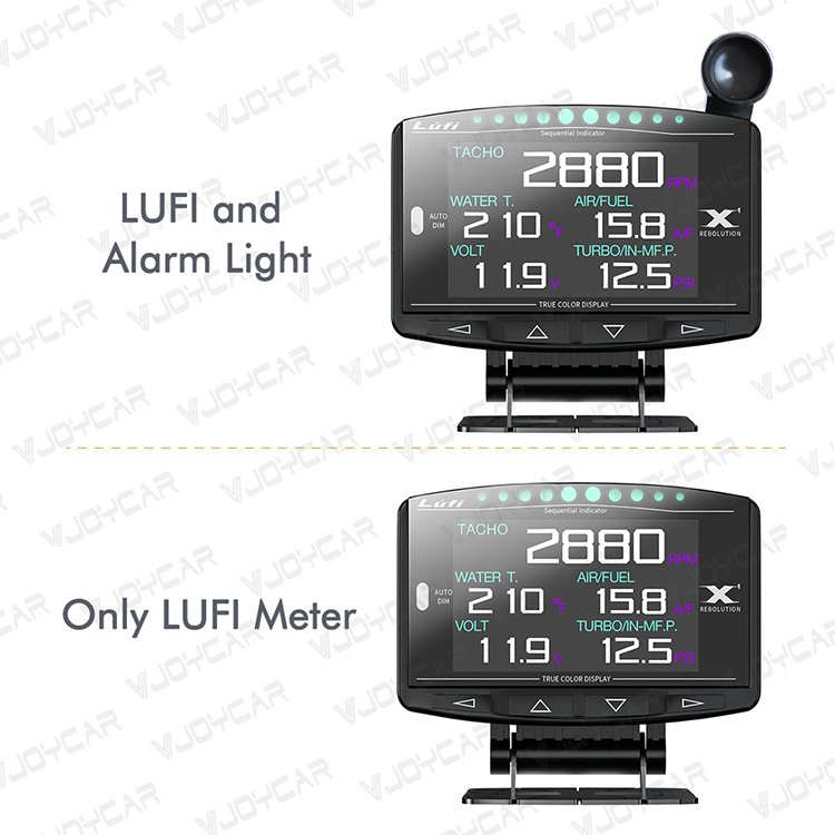 Lufi X1 Revolution OBD2 Smart Digital Car Gauge RPM Multi Meter Turbo Alarm OBD Car Alarms for Automotive
