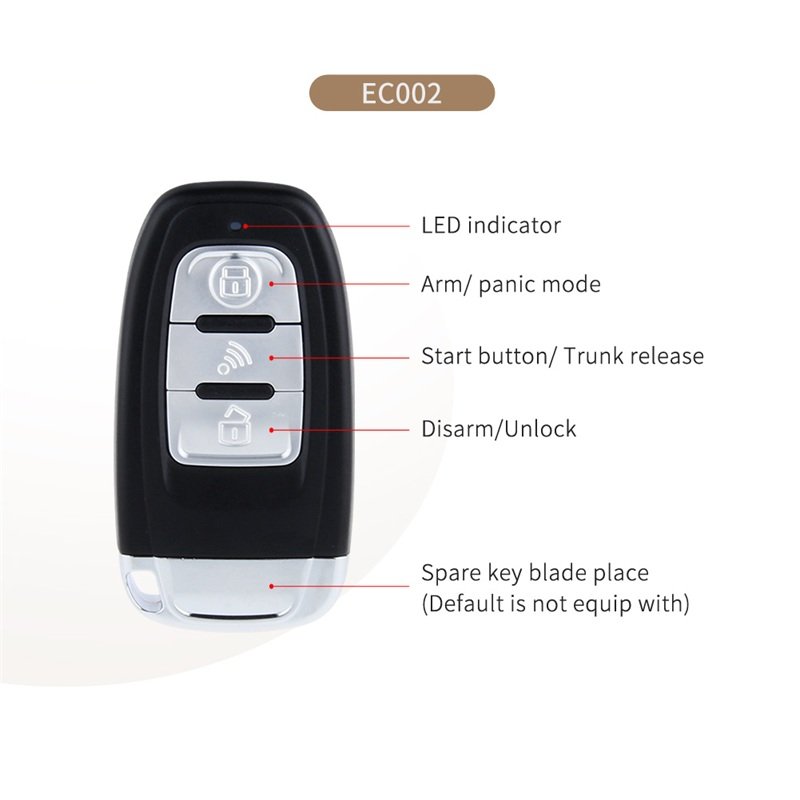EASYGUARD CAN BUS PKE Remote Starter Fit for Key Start 911/ Cayenne/ 987/ 718/ Panamera Passive Keyless Entry