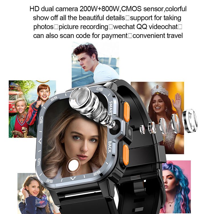 BFAG S8 ultra GS37 Cds9 X8 Smartwatch 4g Gps Wifi 2024 49mm Fashion Sports Smart Watch Android 4g with 5g Sim and Camera