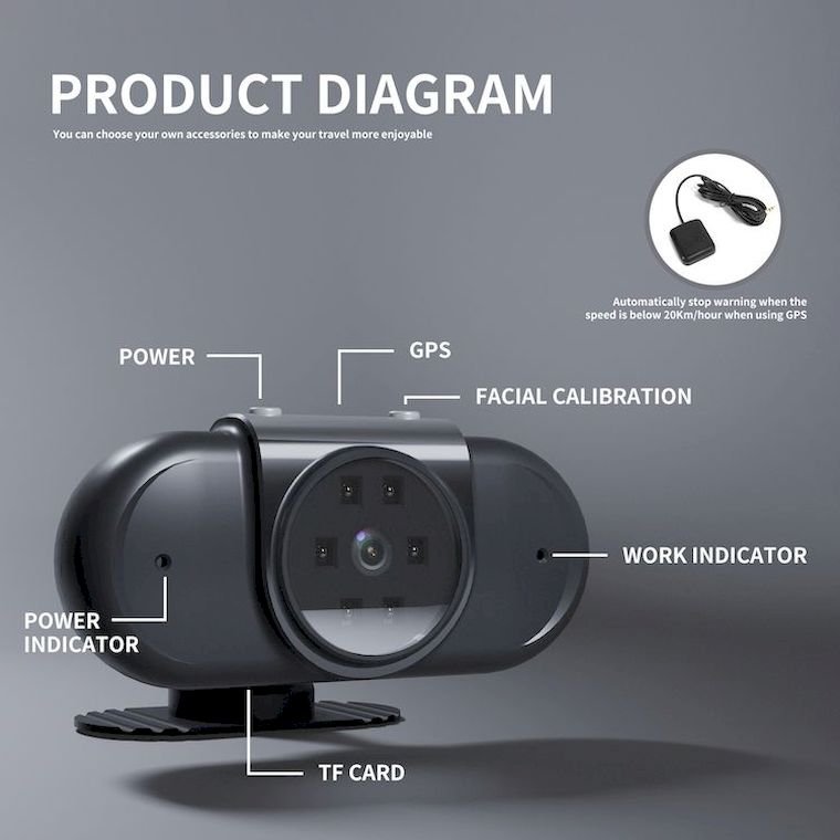 The Most Popular Car Black Box Assisted Driving System Intelligent Dms Ai Car Black Box Camera Fatigue Warning System
