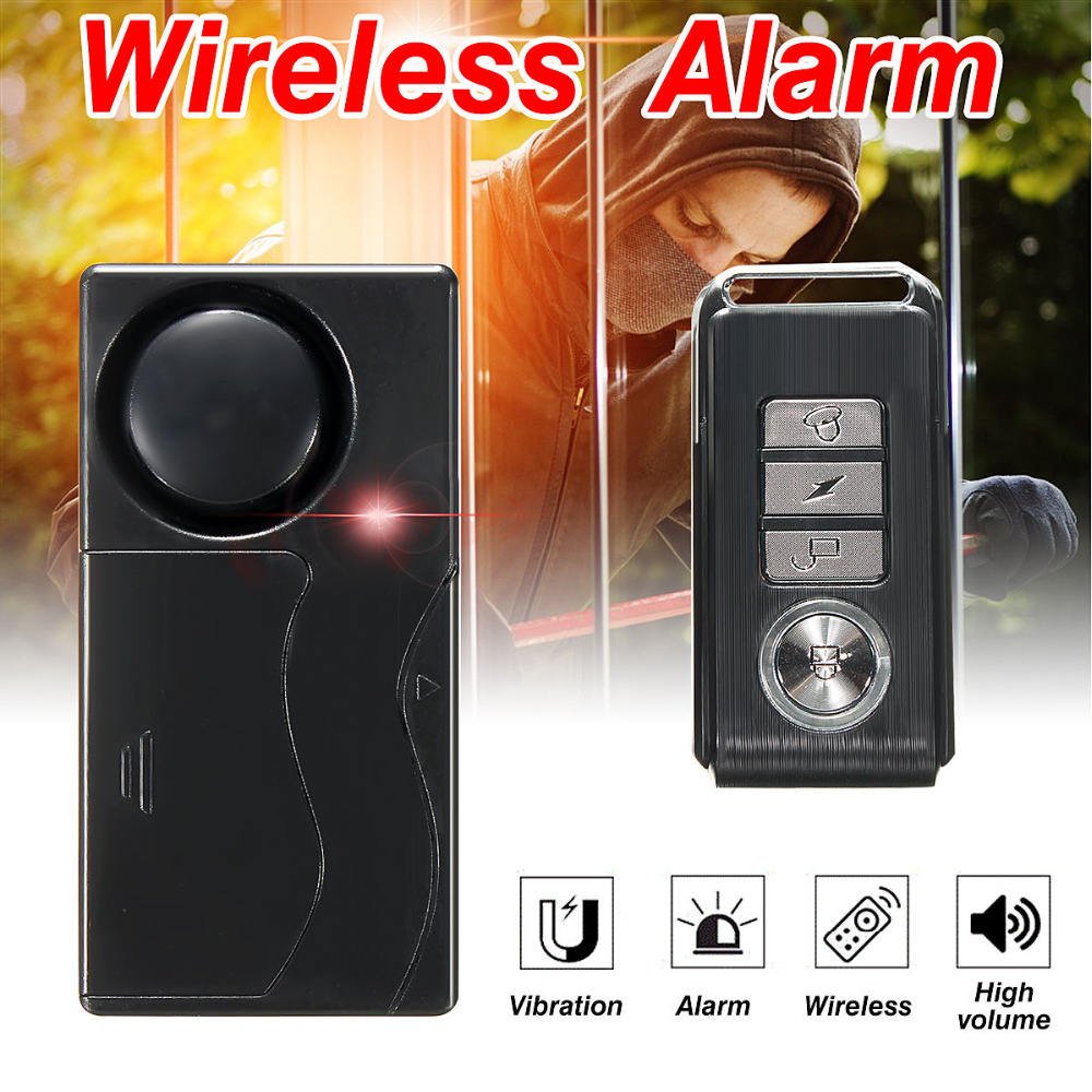 Self-innovation Wireless Remote Control Super Loud 105dB Vibration Detector Burglar Security Car Alarm System