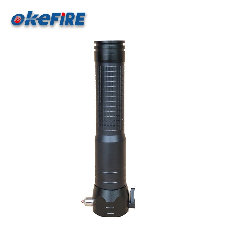 Okefire Multi-function Aluminum Solar Rechargeable Emergency Safety Hammer with Alarm and LED Flashlight