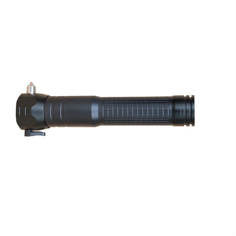 Okefire Multi-function Aluminum Solar Rechargeable Emergency Safety Hammer with Alarm and LED Flashlight