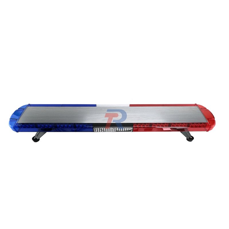120 cm 80 LED Cop Car Roof Alarm Light Ambulance Vehicle Red Blue Blinker Emergency Warning Lightbar With Siren Speaker Control