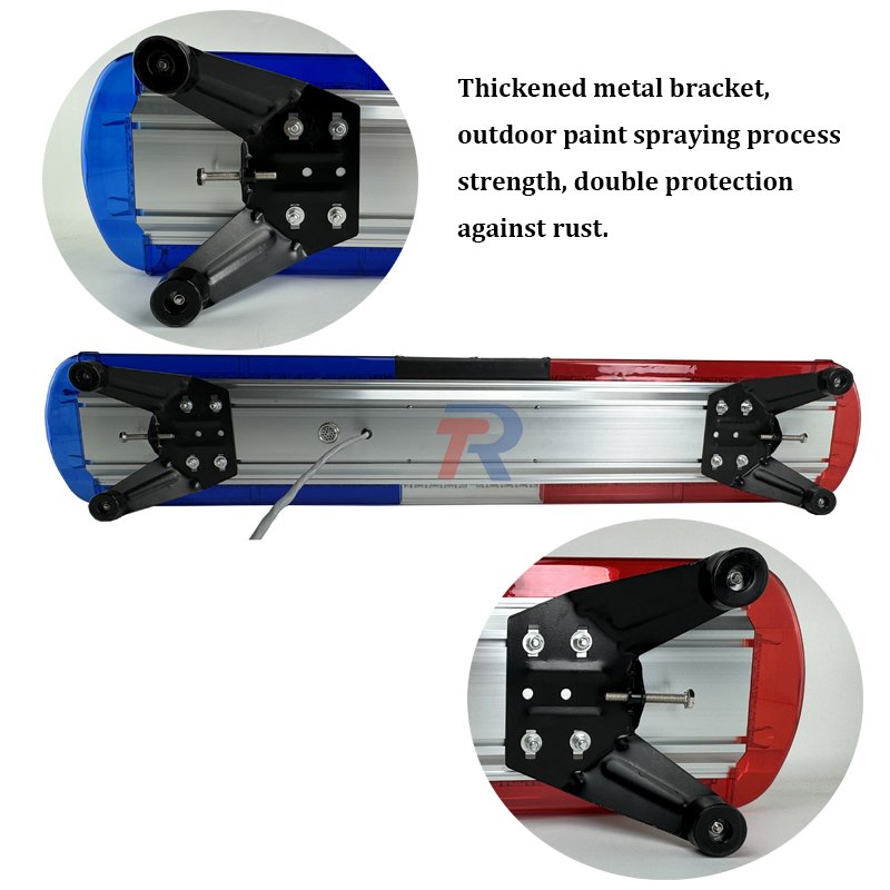 120 cm 80 LED Cop Car Roof Alarm Light Ambulance Vehicle Red Blue Blinker Emergency Warning Lightbar With Siren Speaker Control