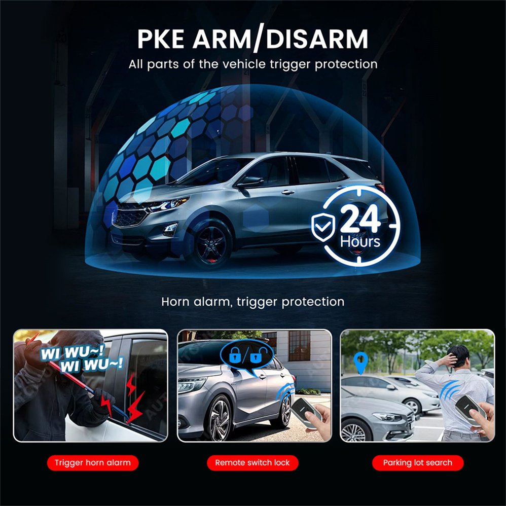 Universal Locking Car Alarm Manual Specially Car Alarms and Optional Ultrasonic Sensor Positive Negative Car Alarm