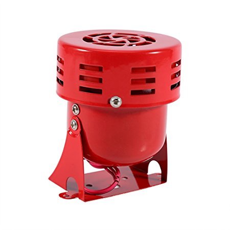 Horn Loud 12V Electric Car Truck Motorcycle Driven Brake Motor Air Raid Siren Horn Fire Rescue Alarm 50s Red