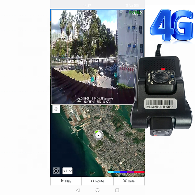 4G Smart GPS Tracking System on Dash Cam Carplay Dashcam Mirror Support Collision and Fatigue Driving Alarm TC580