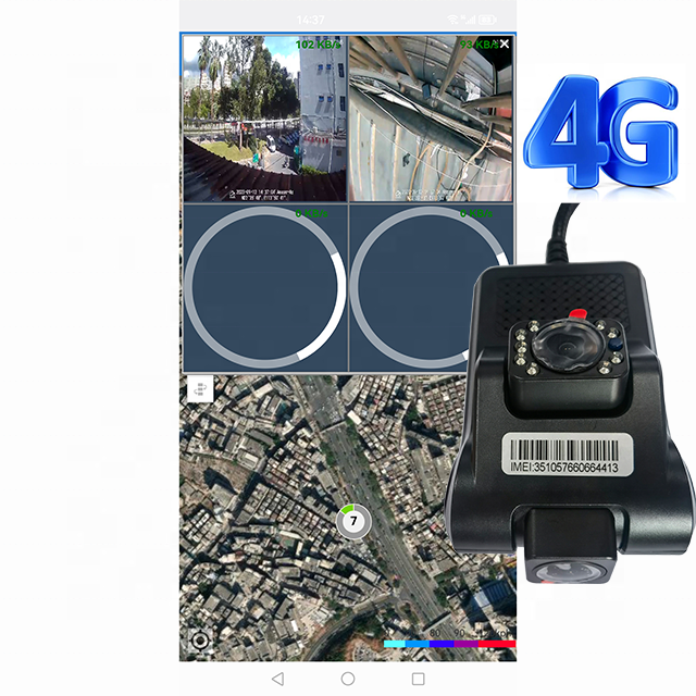 4G Smart GPS Tracking System on Dash Cam Carplay Dashcam Mirror Support Collision and Fatigue Driving Alarm TC580