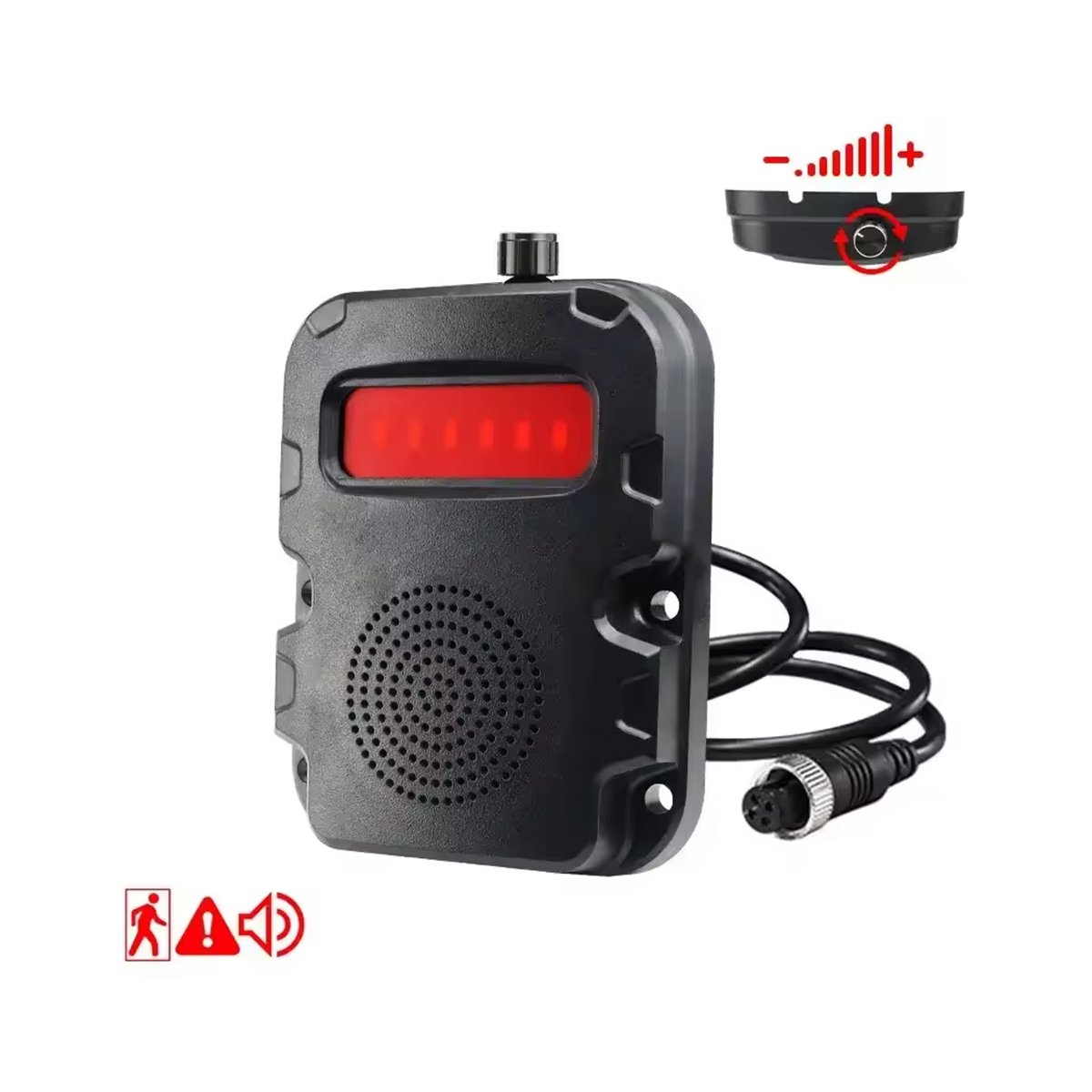 Volume Adjustable Blind Spot Radar BSD Alarm External Speaker Side Alarm Pedestrian for 9 Inch 10.1 Inch BSD Parking Monitor