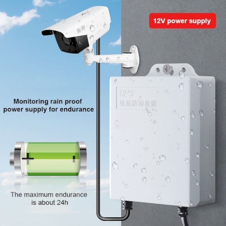 Top Selling Item AC 110V~220V 50/60Hz Portable Ups Power Supply 3600mAH DC Dual Output12V UPS for Wifi Router