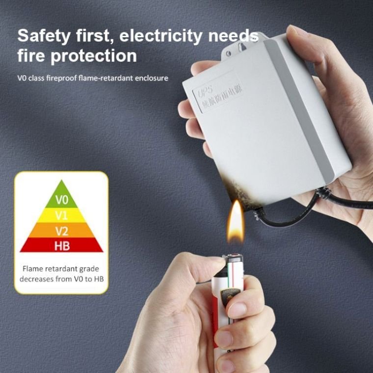 Top Selling Item AC 110V~220V 50/60Hz Portable Ups Power Supply 3600mAH DC Dual Output12V UPS for Wifi Router