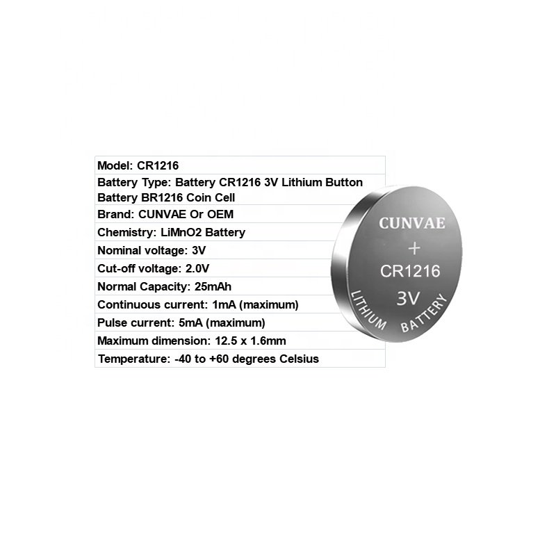 3v CR1216 CR1616 Battery CR1225 3V Lithium Batteries CR1220 CR11620 CR1632