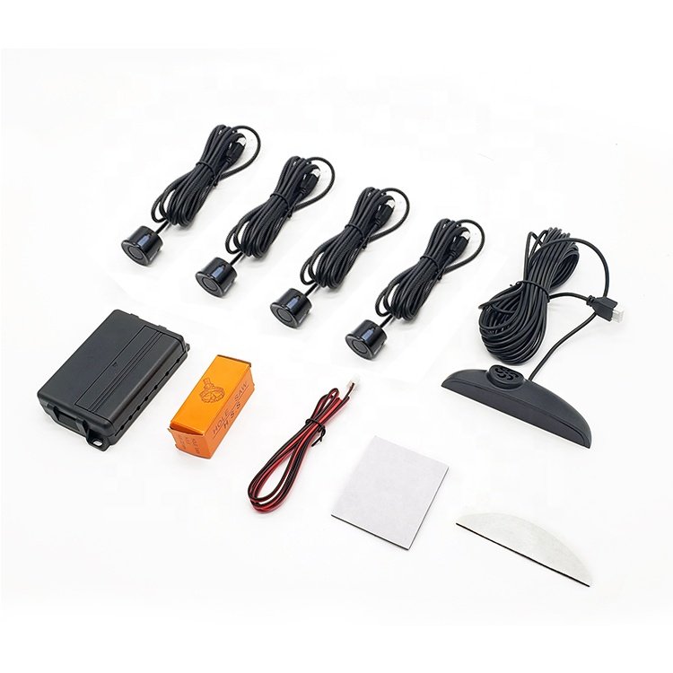 Best Reversing radar with 4 Probe Parking Sensor System for Universal Car Human Voice Alarm with LED Distance Display
