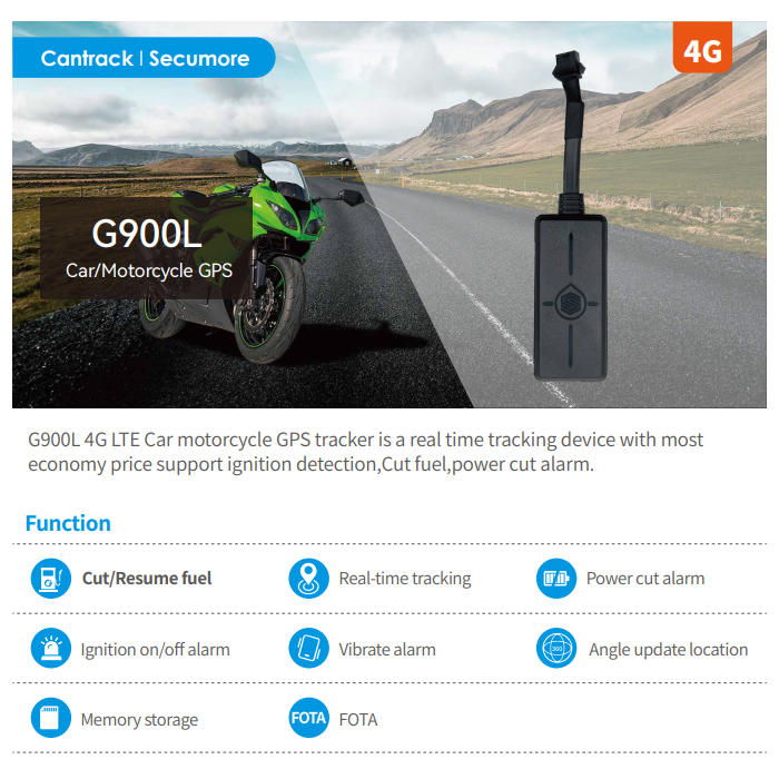 GT06 J16 4G Bike GPS Tracker Motorcycle Rastreador Mini GPS Tracking Device Car Vehicle