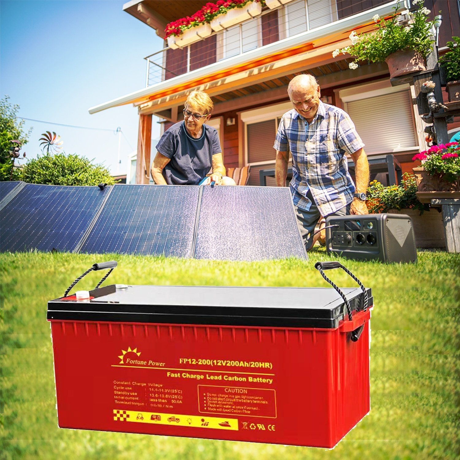 Fortune Power Multifunctional Lead Acid Battery Gel Batteries 12v 200ah for Telecom