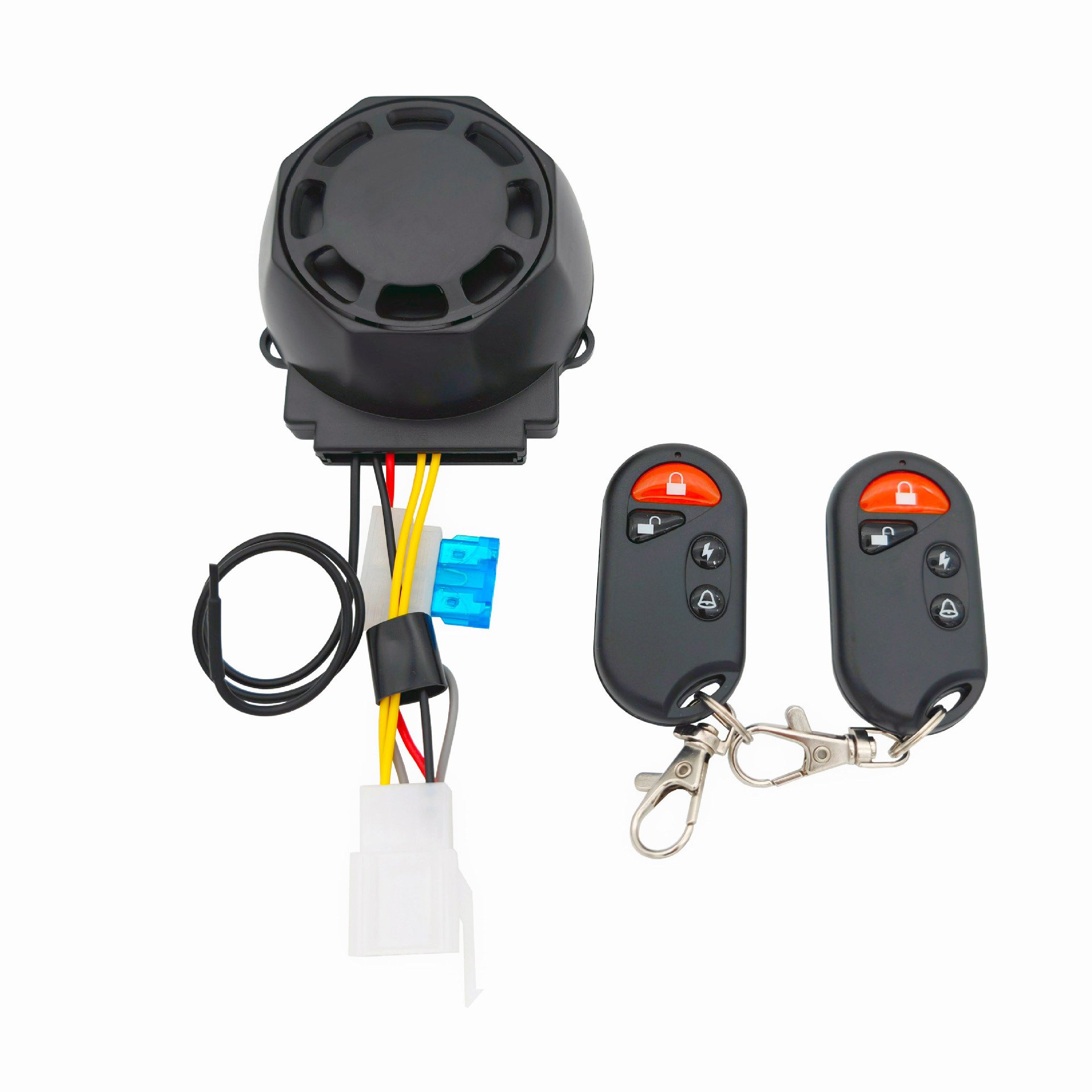 Wireless Remote Control Intelligent Motorcycle Anti-theft Alarm with Vibration Alarm Double Flash Controllable with Car Finder