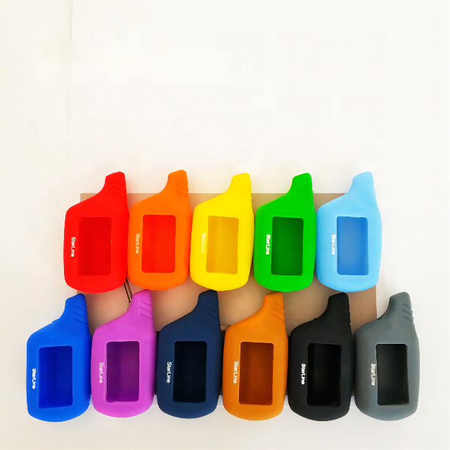 Russia Hot Selling Silicone Car Alarm Remote Cover Starline B9 Car Key Case